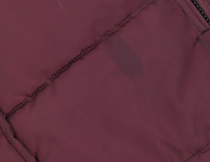 Jack & Jones Men's Red Hooded Puffer Jacket L Insulated Winter Coat