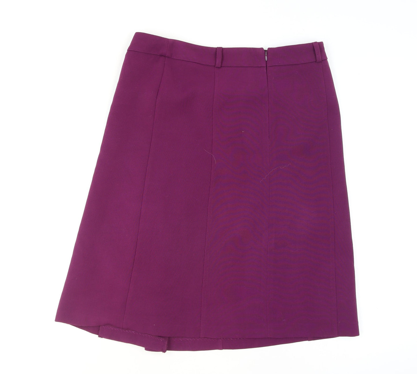 Marks and Spencer Women's Purple A-Line Knee Length Skirt Size 12