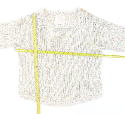 Mantaray Women's Multicoloured Chunky Knit Jumper Size 10