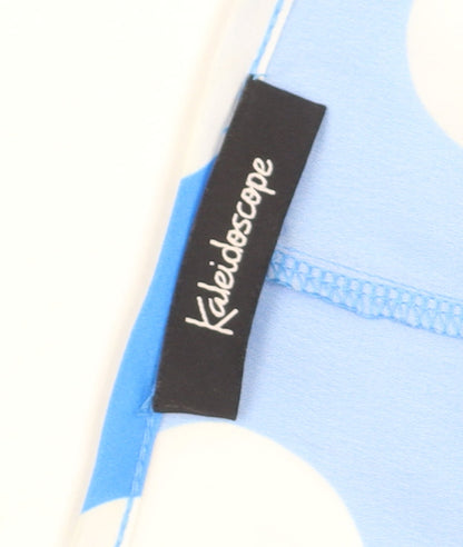 Kaleidoscope Women's Blue Polka Dot Strapless Bodycon Dress Size 14