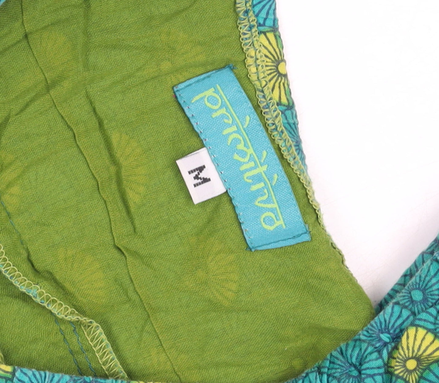 Pranella Women's Green A-Line Cotton Summer Dress Size M