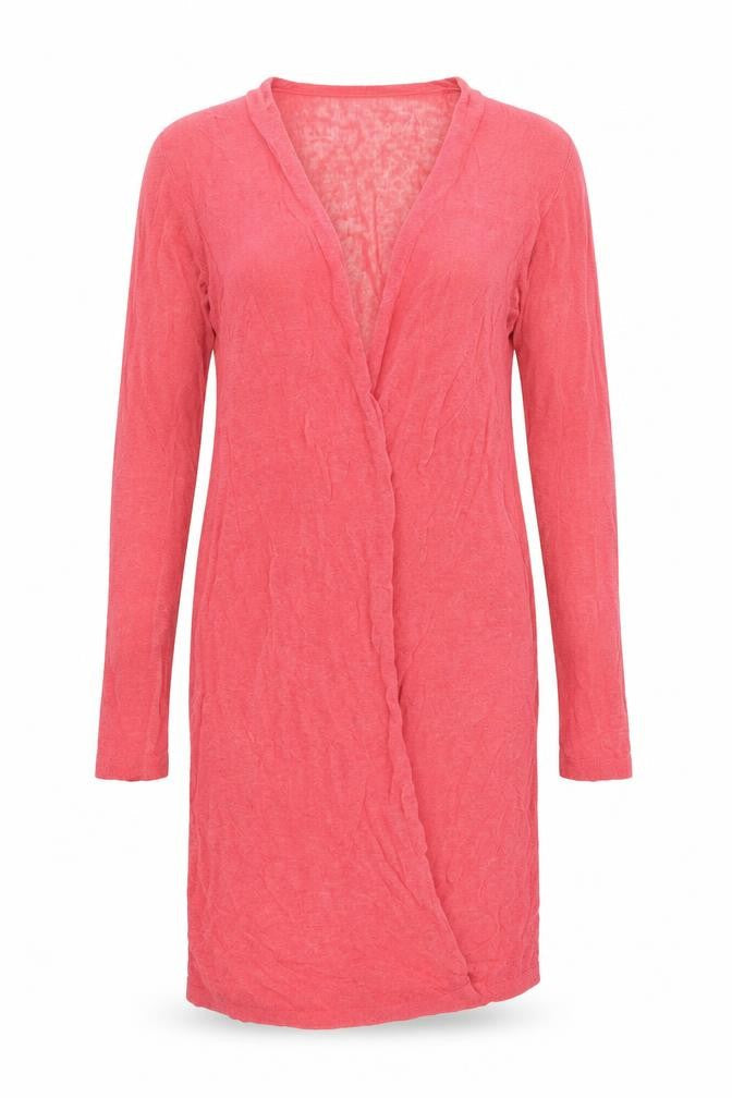 Sandwich Womens Pink V-Neck Long Sleeve Knit Cardigan M