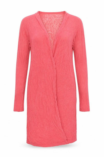 Sandwich Womens Pink V-Neck Long Sleeve Knit Cardigan M