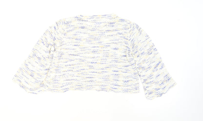VAN AKE Women’s Multicoloured Open-Knit Pullover Jumper One Size