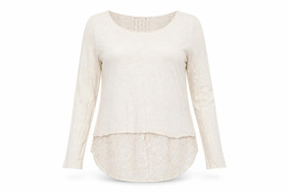 Mint Velvet Women's Ivory Linen Floral Tunic Blouse Size 10