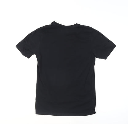 Everlast Men's Black Cotton Crew Neck Graphic Sports T-Shirt Size S