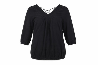 Maternity Black V-Neck Tunic Blouse Women’s Size 10