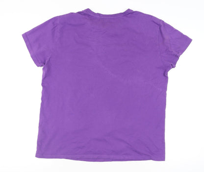 Primark Men's Purple Dragon Ball Z Goku Anime Graphic T-Shirt XL
