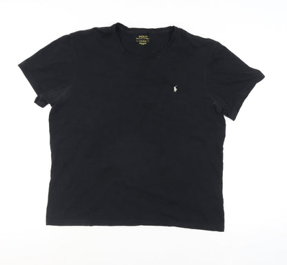 Polo Ralph Lauren Men's Black Crew Neck Cotton T-Shirt L