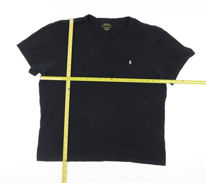 Polo Ralph Lauren Men's Black Crew Neck Cotton T-Shirt L