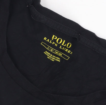 Polo Ralph Lauren Men's Black Crew Neck Cotton T-Shirt L