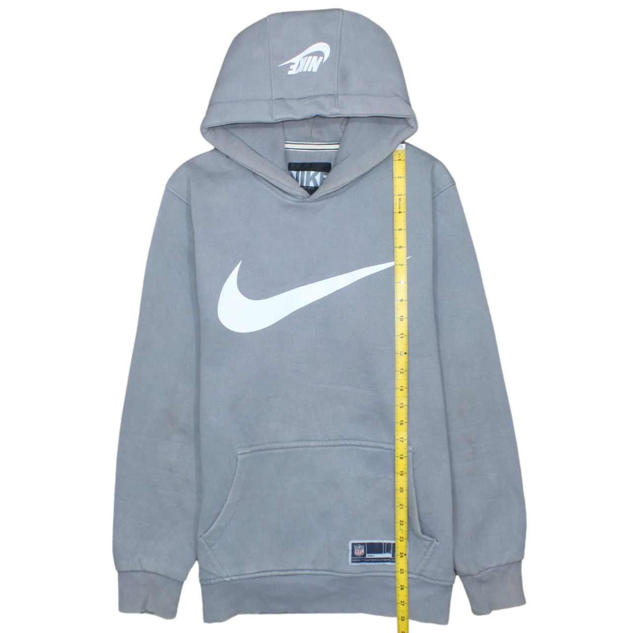 Nike Men’s Grey Pullover Hoodie XL Graphic Logo NFL Fleece