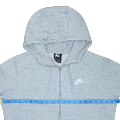 Nike Men’s Grey Full Zip Hoodie Size M Fleece Sweatshirt