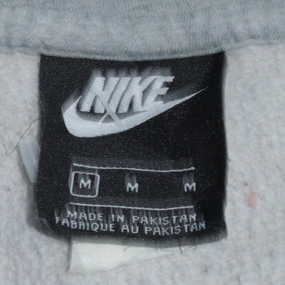 Nike Men’s Grey Full Zip Hoodie Size M Fleece Sweatshirt