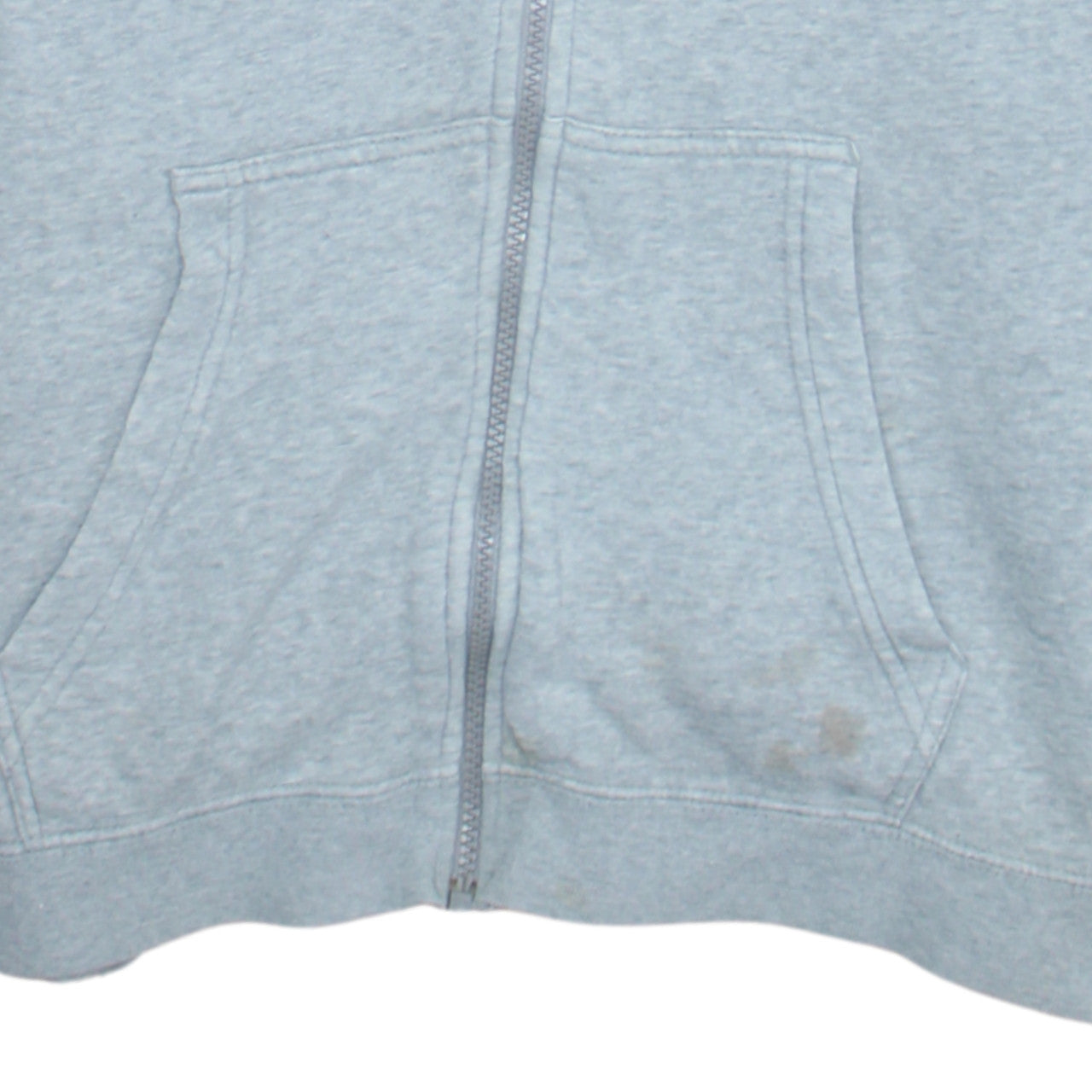 Nike Men’s Grey Full Zip Hoodie Size M Fleece Sweatshirt