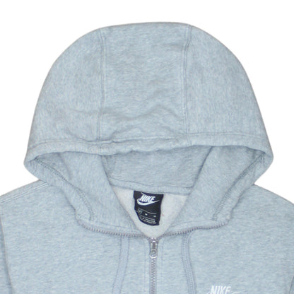 Nike Men’s Grey Full Zip Hoodie Size M Fleece Sweatshirt
