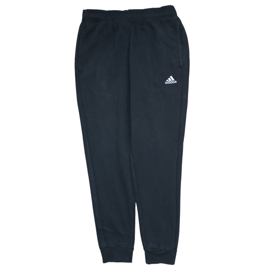 adidas Mens Black Jogger Sweatpants M Regular Fit Fleece Activewear