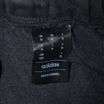 adidas Mens Black Jogger Sweatpants M Regular Fit Fleece Activewear
