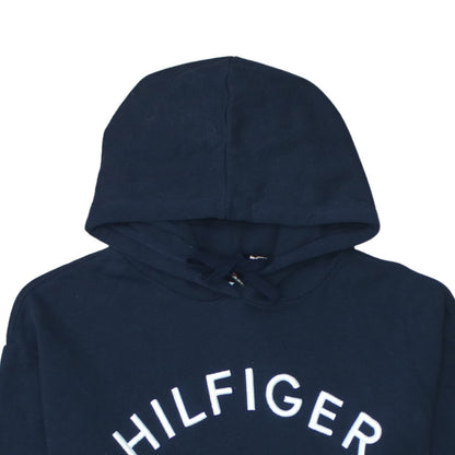 Tommy Hilfiger Men's Navy Blue XS Pullover Hoodie Cotton Sweatshirt