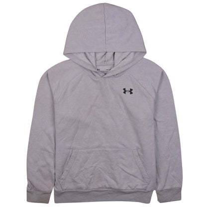 Under Armour Boys Grey Pullover Hoodie YLG 12-13 Years Fleece Sweatshirt