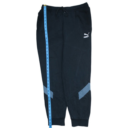 Puma Men's Black Jogger Sweatpants M Cotton Blend Sportswear