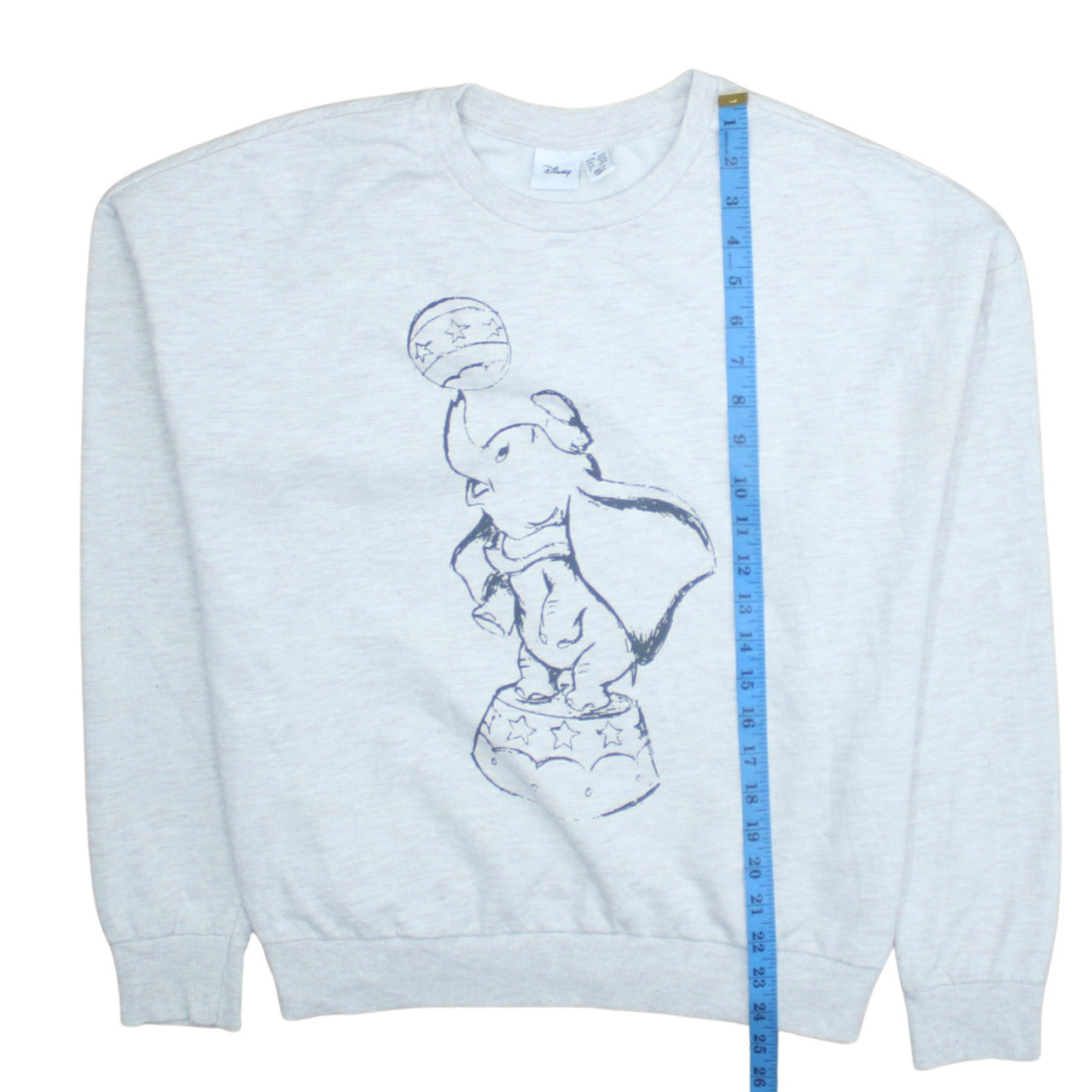 Disney Women Grey Dumbo Graphic Pullover Sweatshirt Size M 12/14