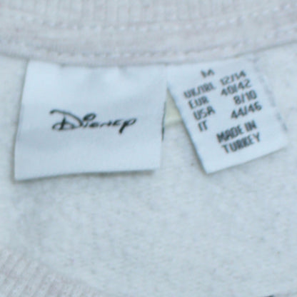 Disney Women Grey Dumbo Graphic Pullover Sweatshirt Size M 12/14