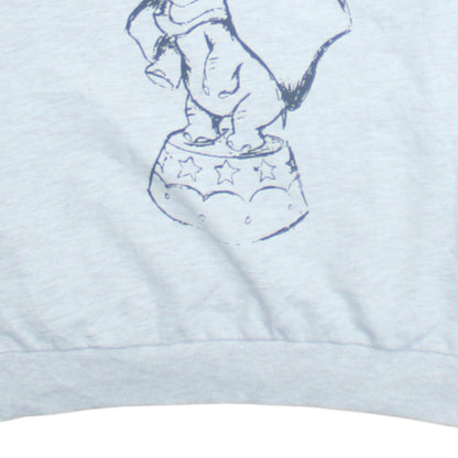 Disney Women Grey Dumbo Graphic Pullover Sweatshirt Size M 12/14