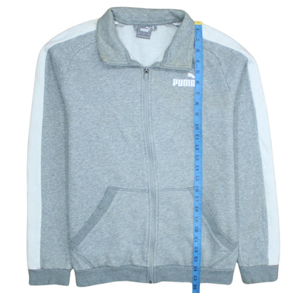 Puma Men's Grey Small Regular Fit Track Jacket Full Zip
