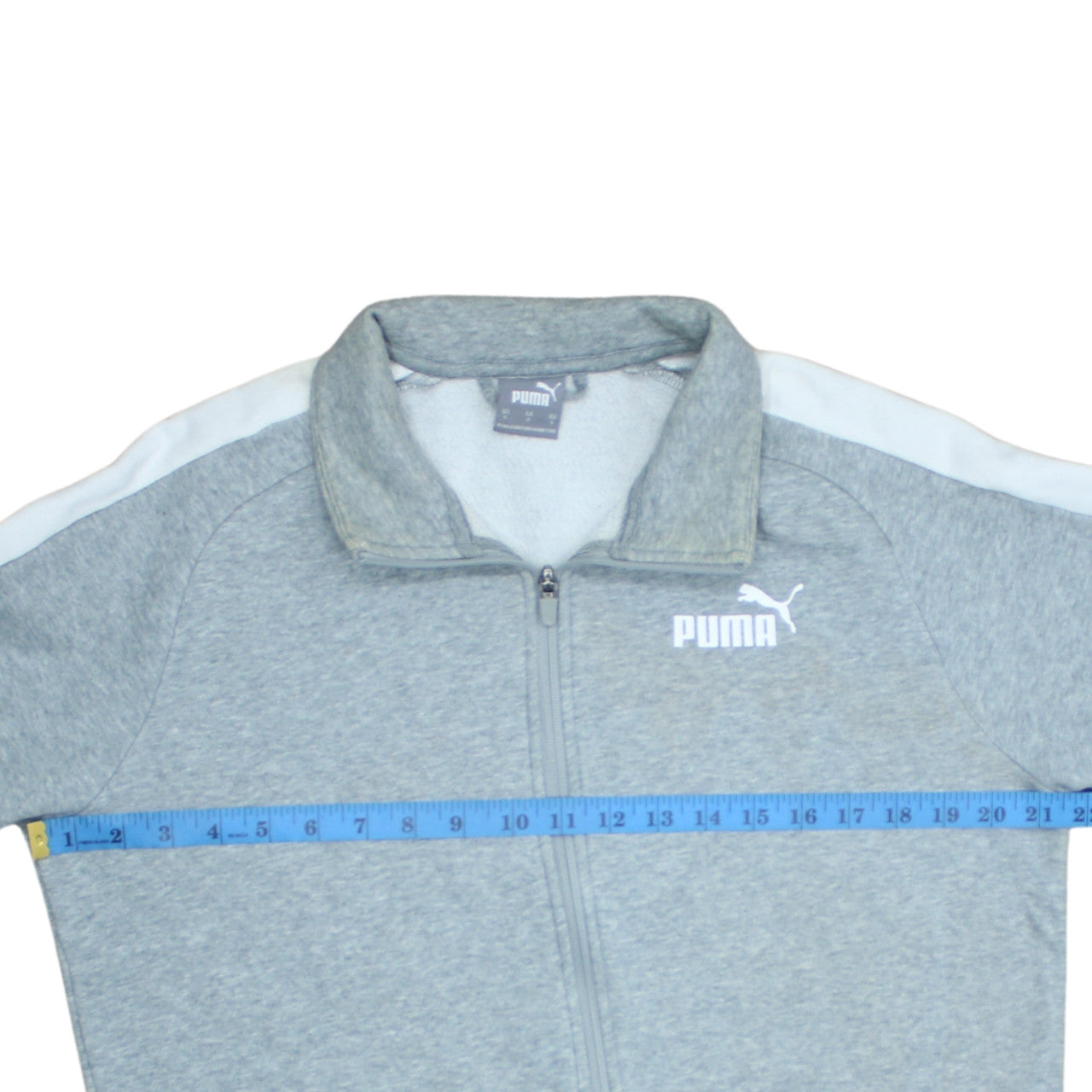 Puma Men's Grey Small Regular Fit Track Jacket Full Zip