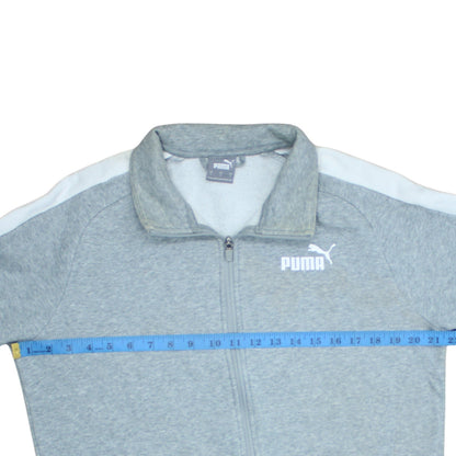 Puma Men's Grey Small Regular Fit Track Jacket Full Zip
