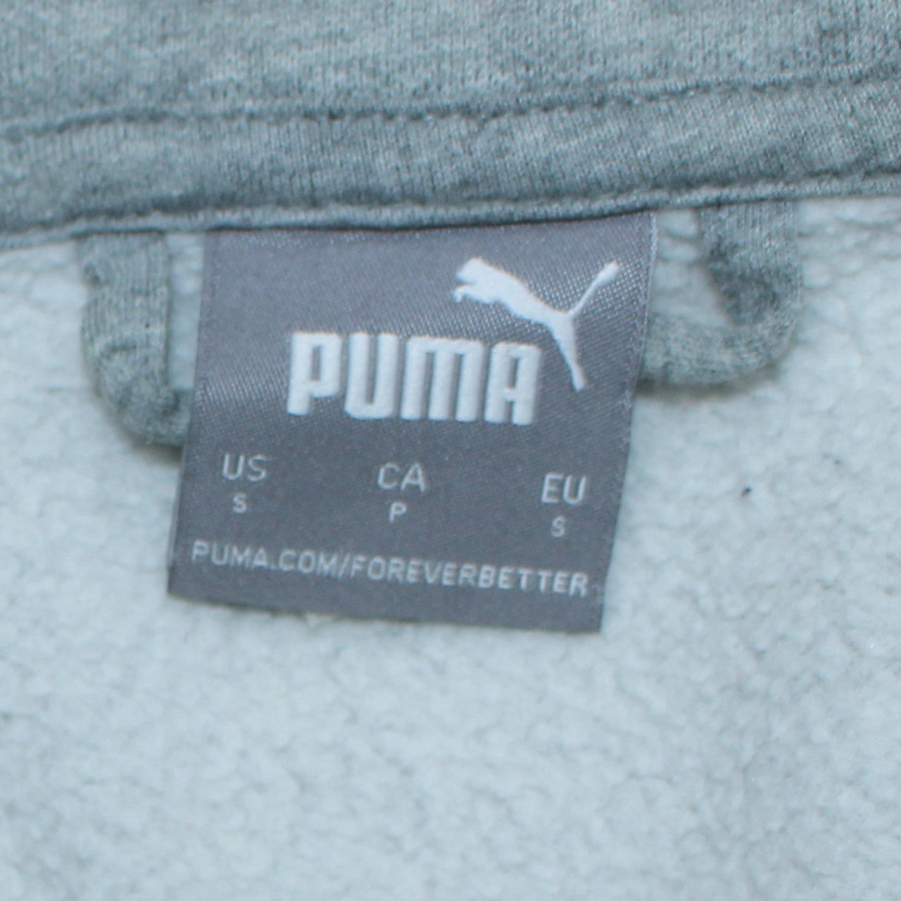 Puma Men's Grey Small Regular Fit Track Jacket Full Zip