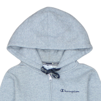 Champion Womens Grey XS Full Zip Hoodie Fleece Cotton Blend