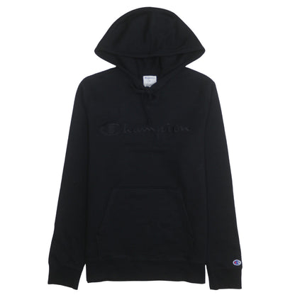 Champion Men’s Black Pullover Hoodie Medium Embroidered Logo