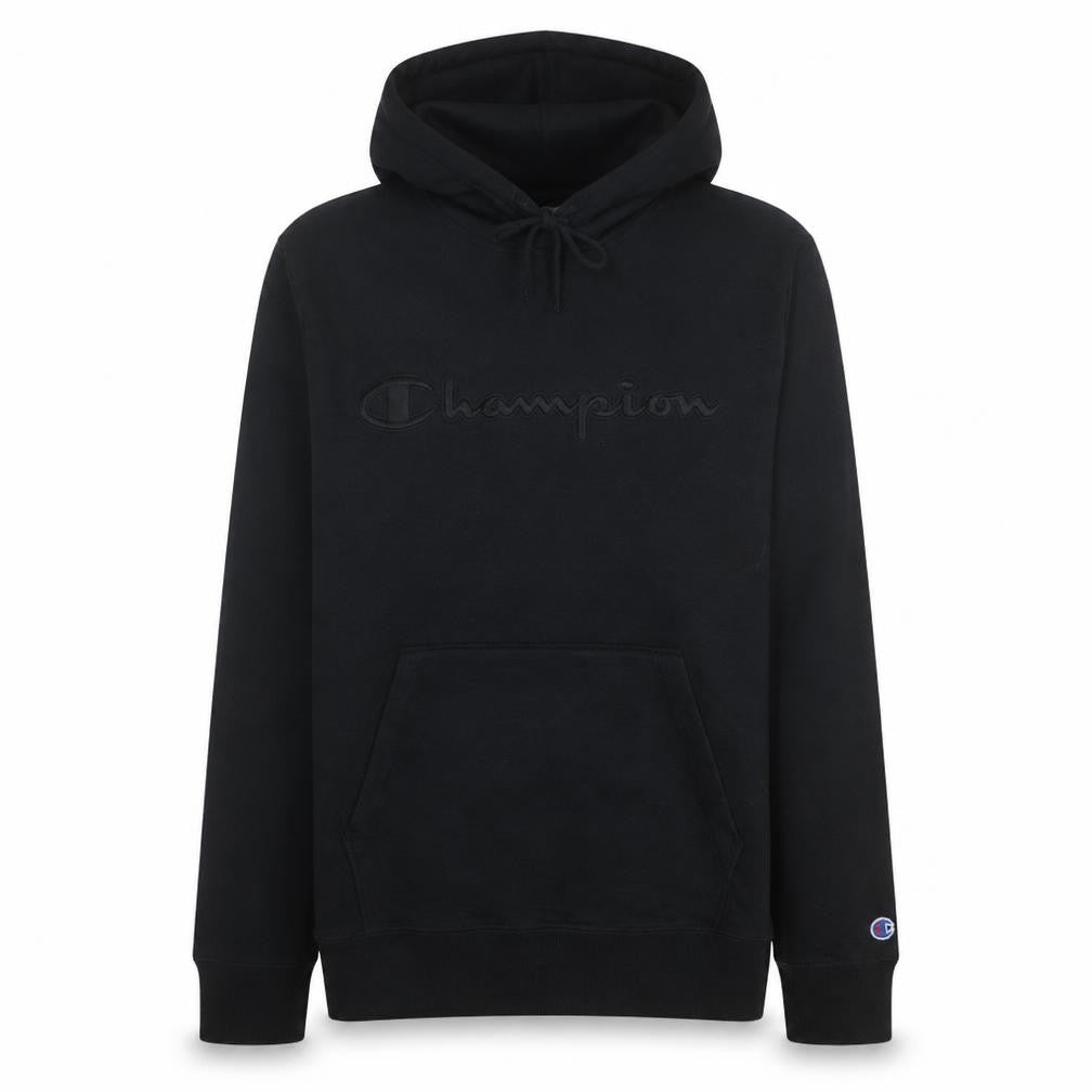 Champion Men’s Black Pullover Hoodie Medium Embroidered Logo