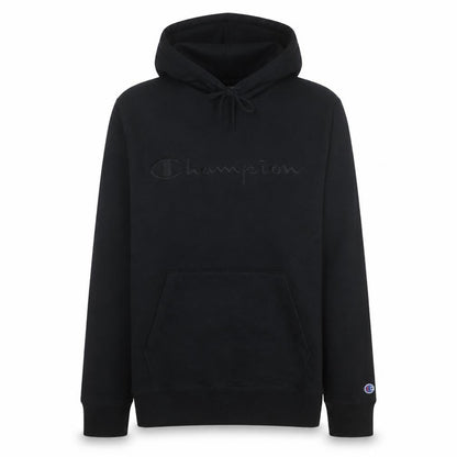 Champion Men’s Black Pullover Hoodie Medium Embroidered Logo