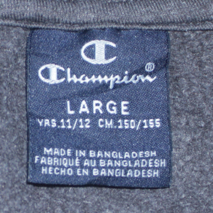 Champion Boys Grey Full Zip Hoodie Size 11-12 Years Regular Fit