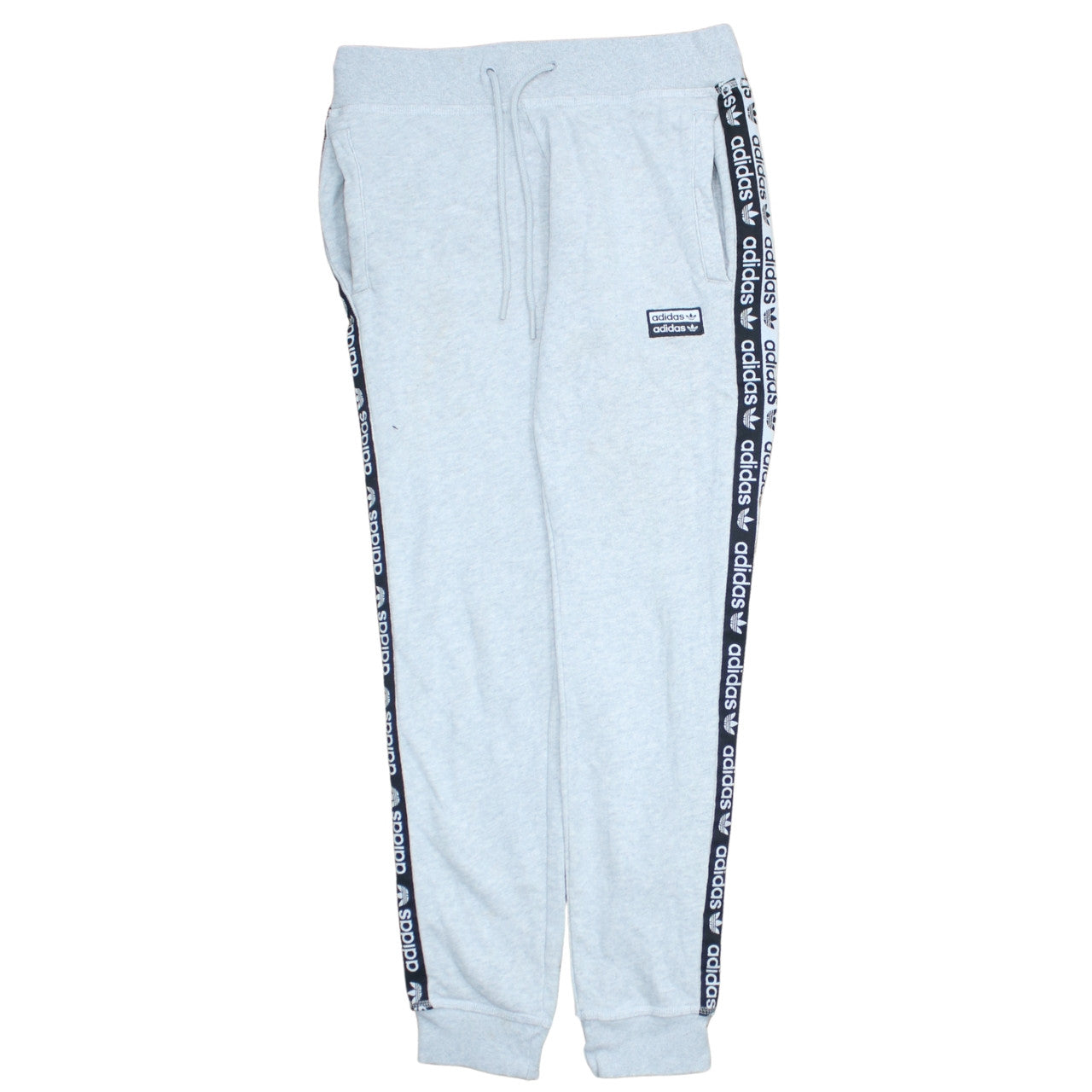 Adidas Womens Grey Jogger Sweatpants Size 10 Cotton Blend Activewear