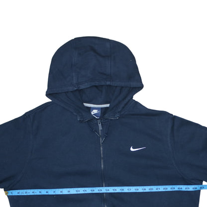 Nike Men's Blue Full Zip Hoodie 2XL Hooded Sweatshirt
