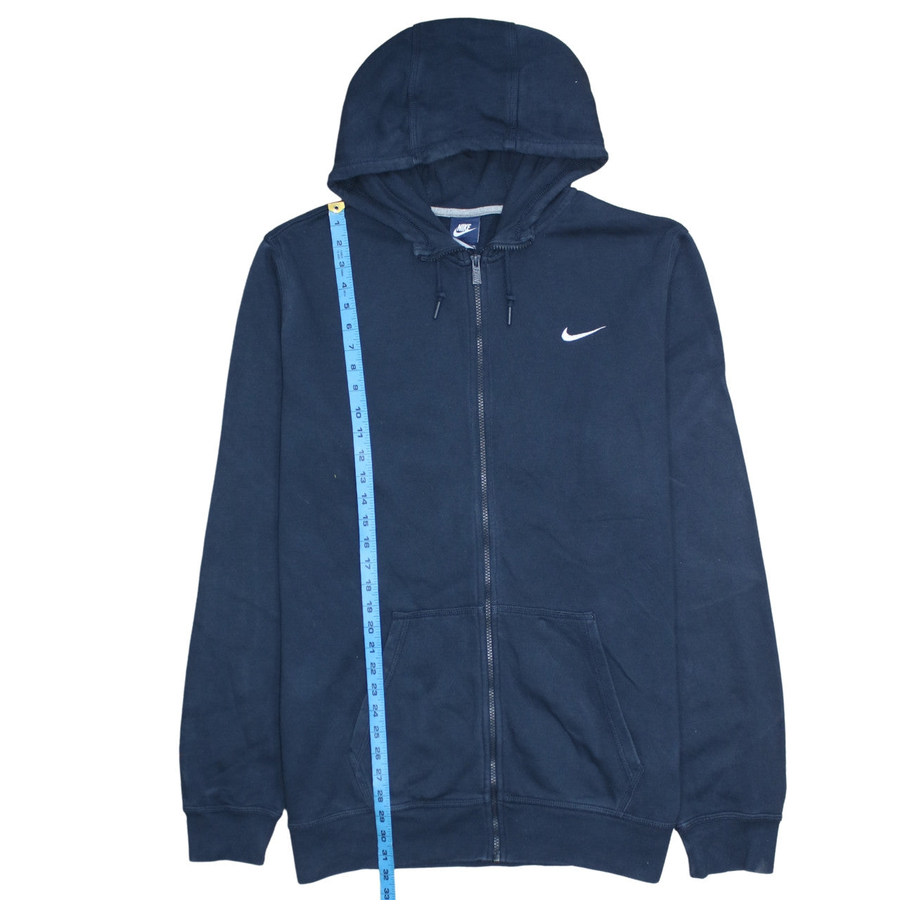 Nike Men's Blue Full Zip Hoodie 2XL Hooded Sweatshirt