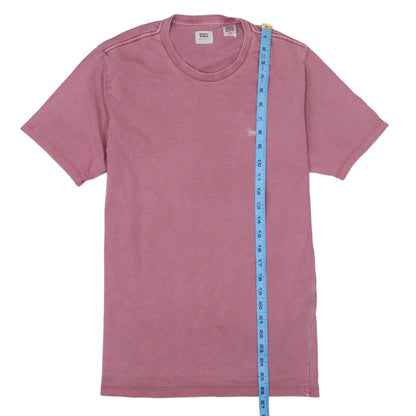 Levi's Men's Pink Cotton Crew Neck Short Sleeve T-Shirt Size S