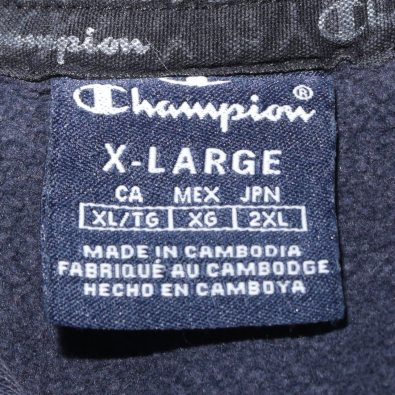 Champion Mens Blue XL Pullover Hoodie Logo Sportswear