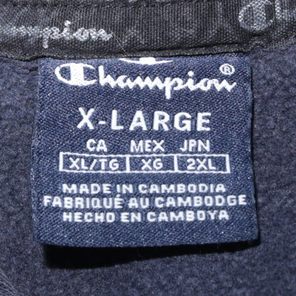 Champion Mens Blue XL Pullover Hoodie Logo Sportswear