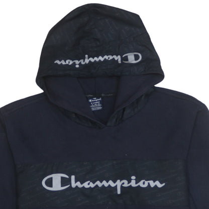 Champion Mens Blue XL Pullover Hoodie Logo Sportswear