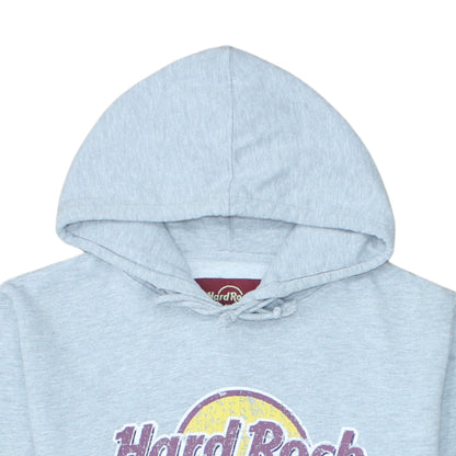 Hard Rock Cafe Oslo Mens Grey Pullover Hoodie Medium