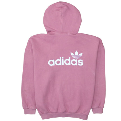 Adidas Womens Pink Pullover Hoodie XS Cotton Blend Casual