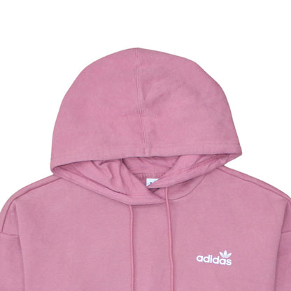 Adidas Womens Pink Pullover Hoodie XS Cotton Blend Casual