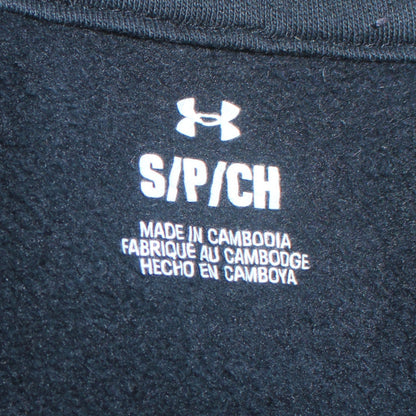 Under Armour Mens Black Small Pullover Hoodie Fleece Graphic Sportswear