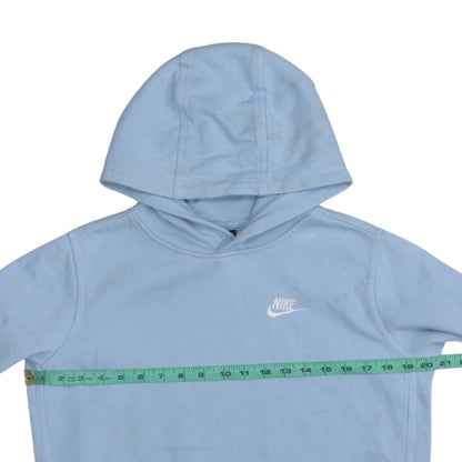 Nike Boys Blue Pullover Hoodie XL 158-170cm Fleece Logo Sweatshirt