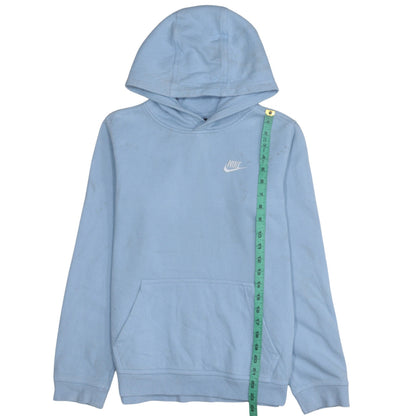 Nike Boys Blue Pullover Hoodie XL 158-170cm Fleece Logo Sweatshirt